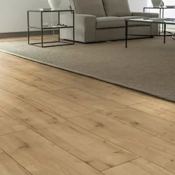 GoodHome Sol stratifié Marcel effet chêne L. 138,3 x l. 19,3 cm, ép. 1cm