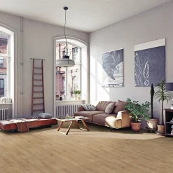 GoodHome Sol stratifié Marcel effet chêne L. 138,3 x l. 19,3 cm, ép. 1cm