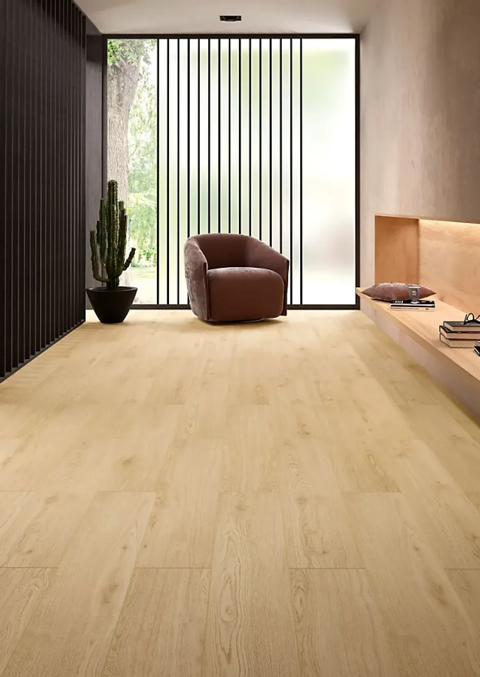 Sol stratifié Meknes , passage extrême AC6, effet chêne, L.128,6 cm x l.21,4 cm x ép.10 mm, résistant à l'eau-Homflor Best