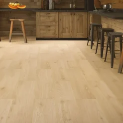 Sol stratifié Meknes , passage extrême AC6, effet chêne, L.128,6 cm x l.21,4 cm x ép.10 mm, résistant à l'eau-Homflor Best