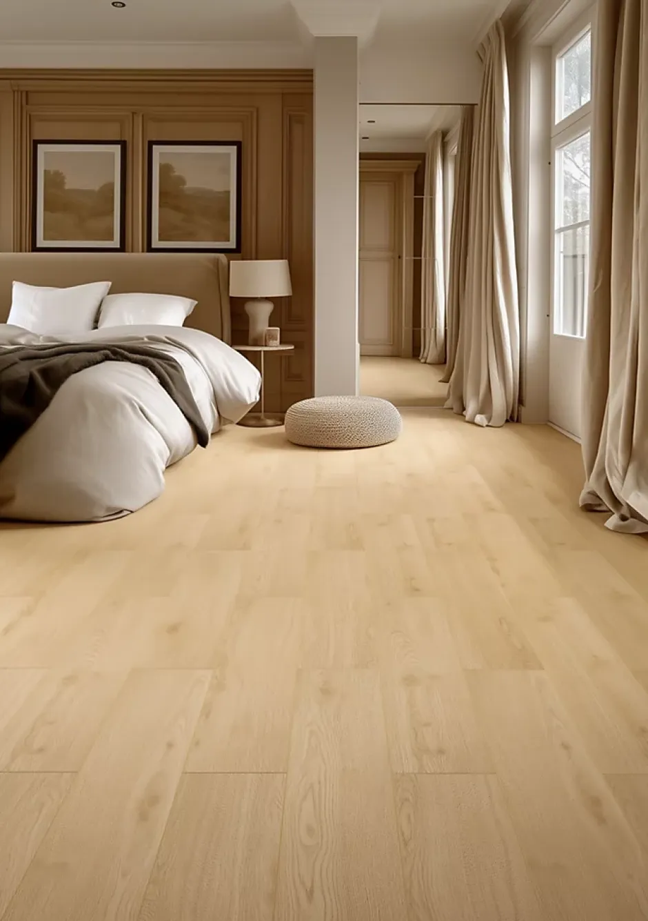 Sol stratifié Meknes , passage extrême AC6, effet chêne, L.128,6 cm x l.21,4 cm x ép.10 mm, résistant à l'eau-Homflor Best