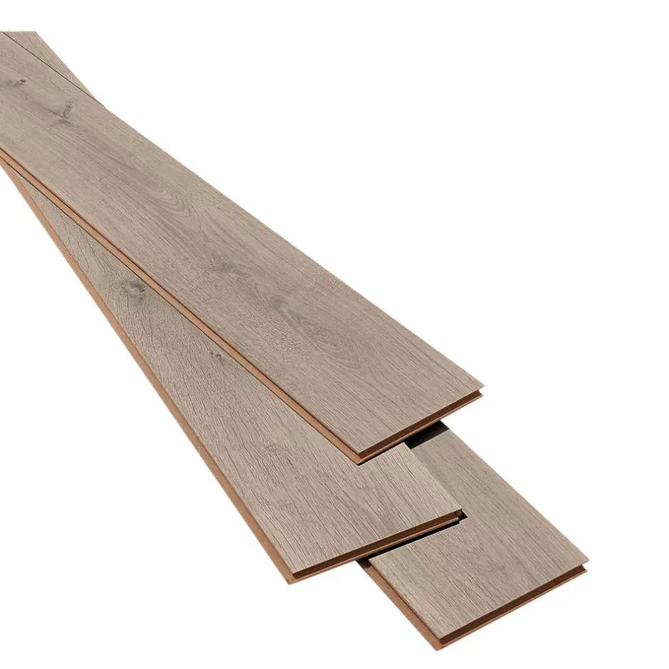 Sol stratifié passage intense AC5, effet bois brut grisé, Cress II-GoodHome