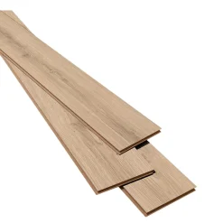 Sol stratifié Portsmouth, passage intense AC5, effet bois brut naturel brun L.129,2 x l.19,3cm x ép.8mm, résistant à l'eau- Sale