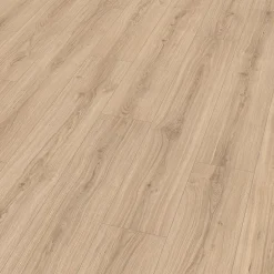 Sol stratifié Portsmouth, passage intense AC5, effet bois brut naturel brun L.129,2 x l.19,3cm x ép.8mm, résistant à l'eau- Sale