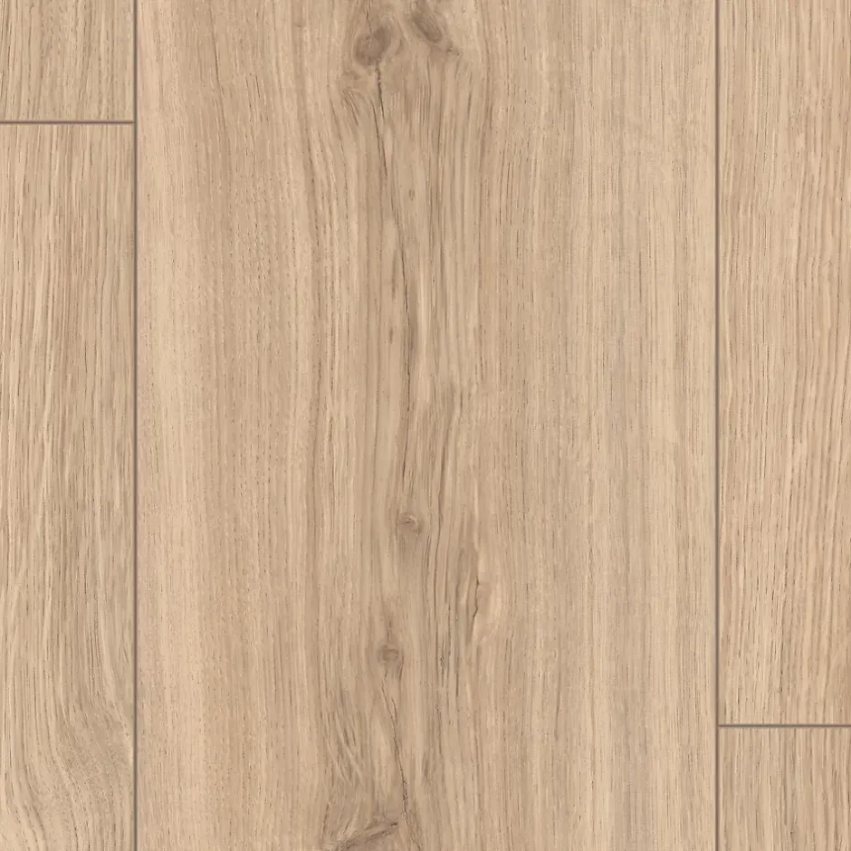 Sol stratifié Portsmouth, passage intense AC5, effet bois brut naturel brun L.129,2 x l.19,3cm x ép.8mm, résistant à l'eau- Sale