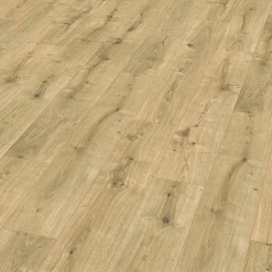 Sol stratifié Rowley , passage élevé AC4, effet chêne, L.129,2 cm x l.19,3 cm x ép.8 mm, résistant à l'eau-GoodHome Discount