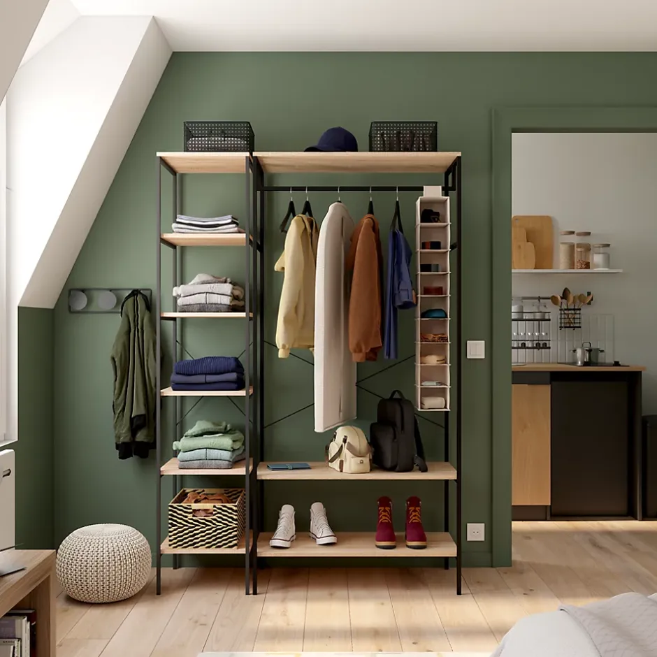 Sol stratifié Rowley , passage élevé AC4, effet chêne, L.129,2 cm x l.19,3 cm x ép.8 mm, résistant à l'eau-GoodHome Discount