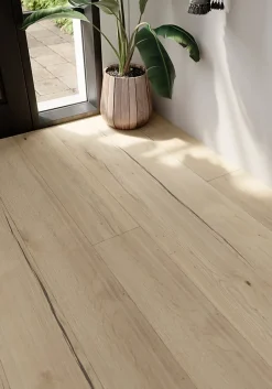 GoodHome Sol stratifié Shawford , passage intense AC5, effet chêne, L.129,2 cm x l.19,3 cm x ép.8 mm