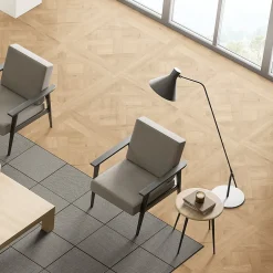 GoodHome Sol stratifié Turnbull , passage intense AC5, effet chêne blond, L.120 cm x l.60 cm x ép.10 mm, résistant à l'eau