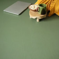 Décoweb Sol vinyle - Aspect parquet bois vintage vert - Rouleau de 2m x 3m