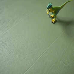 Décoweb Sol vinyle - Aspect parquet bois vintage vert - Rouleau de 2m x 3m