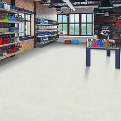 Décoweb Sol vinyle - Effet lino pailleté gris clair - Echantillon 15 x 20 cm