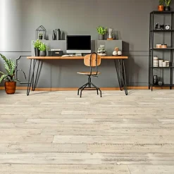 Sol Vinyle - Imitation parquet bois peint vieilli - Rouleau de 2m x 2m-Décoweb Clearance