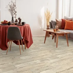 Sol Vinyle - Imitation parquet bois peint vieilli - Rouleau de 2m x 2m-Décoweb Clearance