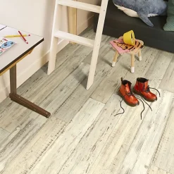 Sol Vinyle - Imitation parquet bois peint vieilli - Rouleau de 2m x 2m-Décoweb Clearance