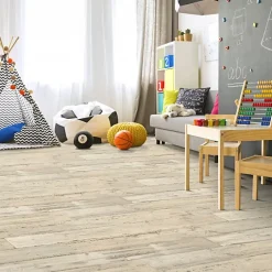 Sol Vinyle - Imitation parquet bois peint vieilli - Rouleau de 4m x 4m-Décoweb Online