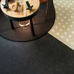 Sol vinyle Aspect béton vieilli noir minéral - Rouleau de 3m x 3m-Décoweb Clearance