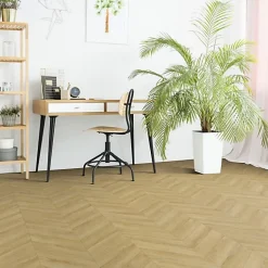 Sol Vinyle effet Parquet chevron Chêne naturel - Rouleau de 2m x 5m-Décoweb Sale