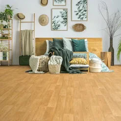 Décoweb Sol Vinyle Effet parquet chêne traditionnel - Rouleau de 3m x 5m