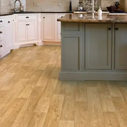 Décoweb Sol Vinyle Effet parquet chêne traditionnel - Rouleau de 3m x 5m