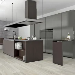 Décoweb Sol vinyle effet parquet chêne scandinave blanchi - Rouleau de 1m x 6m