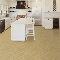 Sol Vinyle effet Parquet chevron Chêne naturel - Rouleau de 1m x 10m-Décoweb