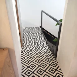 Décoweb Sol Vinyle Imitation Carrelage losange - Rouleau de 2m x 2m