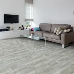 Sol Vinyle Imitation parquet gris clair - Rouleau de 2m x 2m-Décoweb Clearance