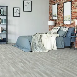 Sol Vinyle Imitation parquet gris clair - Rouleau de 2m x 2m-Décoweb Clearance