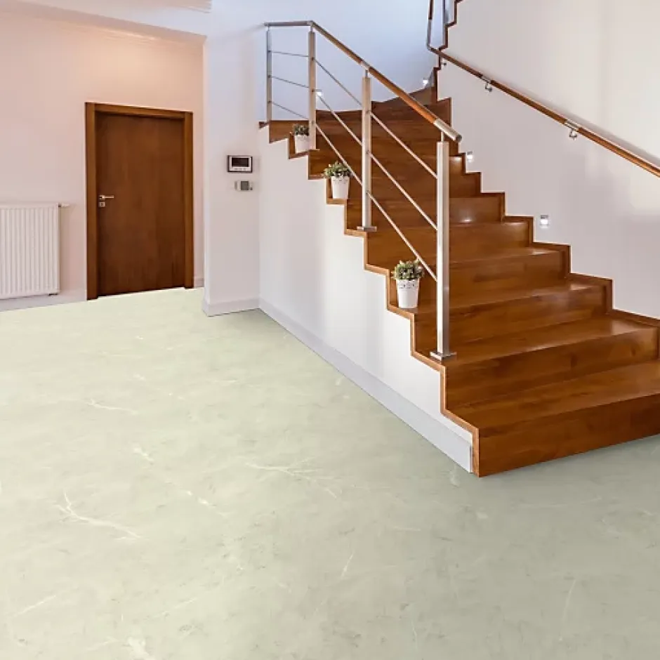 Décoweb Sol Vinyle Inspiration - Effet marbre clair - Echantillon 15 x 20 cm