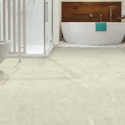 Décoweb Sol Vinyle Inspiration - Effet marbre clair - Rouleau de 4m x 3m