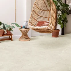 Décoweb Sol Vinyle Inspiration - Effet marbre clair - Rouleau de 4m x 3m