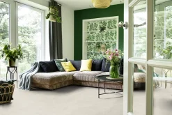 Gerflor Sol vinyle rouleau Booster Madras effet béton blanc L.2m