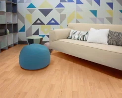 Sol vinyle rouleau Ecofloor effet chêne moyen L.4m IVC-Unilin Discount