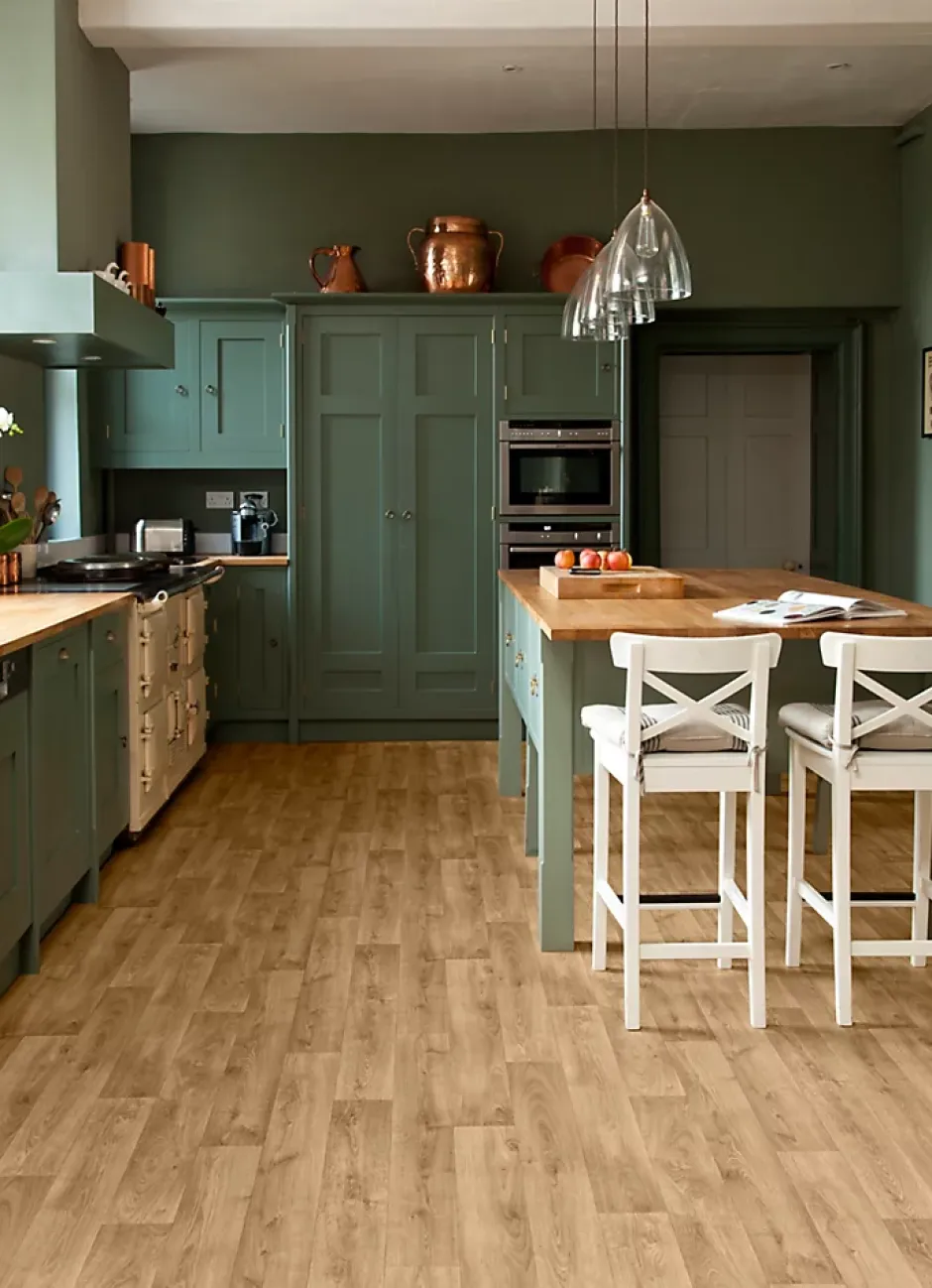 Sol vinyle rouleau Genova effet chêne miel L.2m IVC-Unilin Discount