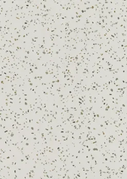 Gerflor Sol vinyle rouleau Primetex Confetti emerald effet terrazo beige L.2m