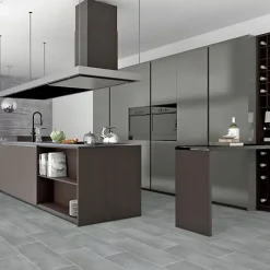 Sol Vinyle Style - Imitation Carrelage gris - Echantillon 15 x 20 cm-Décoweb Sale