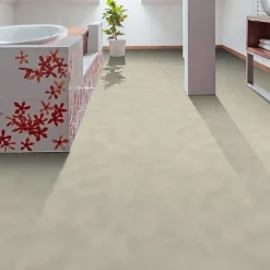 Décoweb Sol vinyle Textile - Effet béton lissé gris centaure - Rouleau de 3m x 8m