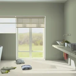 Sol vinyle Textile - Effet béton lissé ivoire - Echantillon 15 x 20 cm-Décoweb