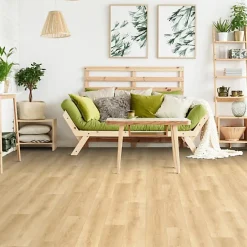 Sol Vinyle Textile - Imitation parquet naturel - Rouleau de 2m x 9m-Décoweb Clearance