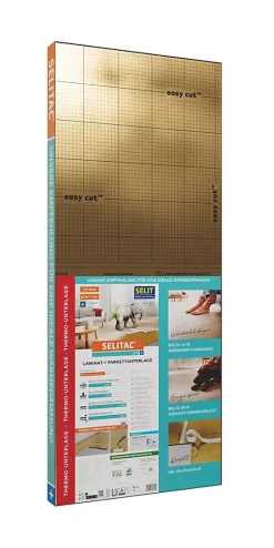 Selit Sous-couche pour stratifié AC Pro+ 10 mm isolante thermique et acoustique – 6 m²