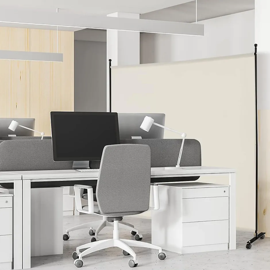 Séparateur de Pièce 184 x 184 cm, Paravent de Confidentialité sur roulettes, Paravent Autoportant pour Salon, Chambre, Blanc-Giantex