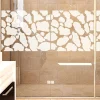 Ambiance Sticker Sticker porte de douche Motif peau de girafe 45 x 150 cm