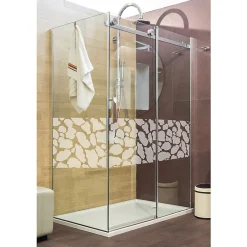 Ambiance Sticker Sticker porte de douche Motif peau de girafe 45 x 150 cm