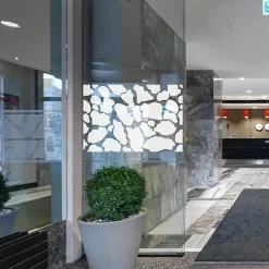 Ambiance Sticker Sticker porte de douche Motif peau de girafe 45 x 150 cm