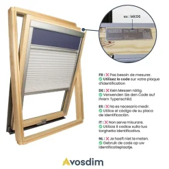Store Duo compatible fenêtre de toit VELUX pour dimension SK06 - Beige-Avosdim Outlet