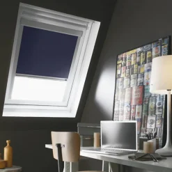 Protecta Store fenêtre de toit occultant compatible VELUX K 61x78cm MK04 Bleu foncé - MADECO