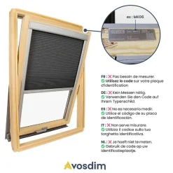 Store isolant compatible fenêtre de toit VELUX pour dimension CK02 - Blanc-Avosdim