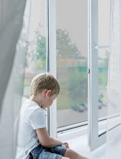 Avosdim Store Moustiquaire ALU recoupable - L80 x H130cm - Blanc