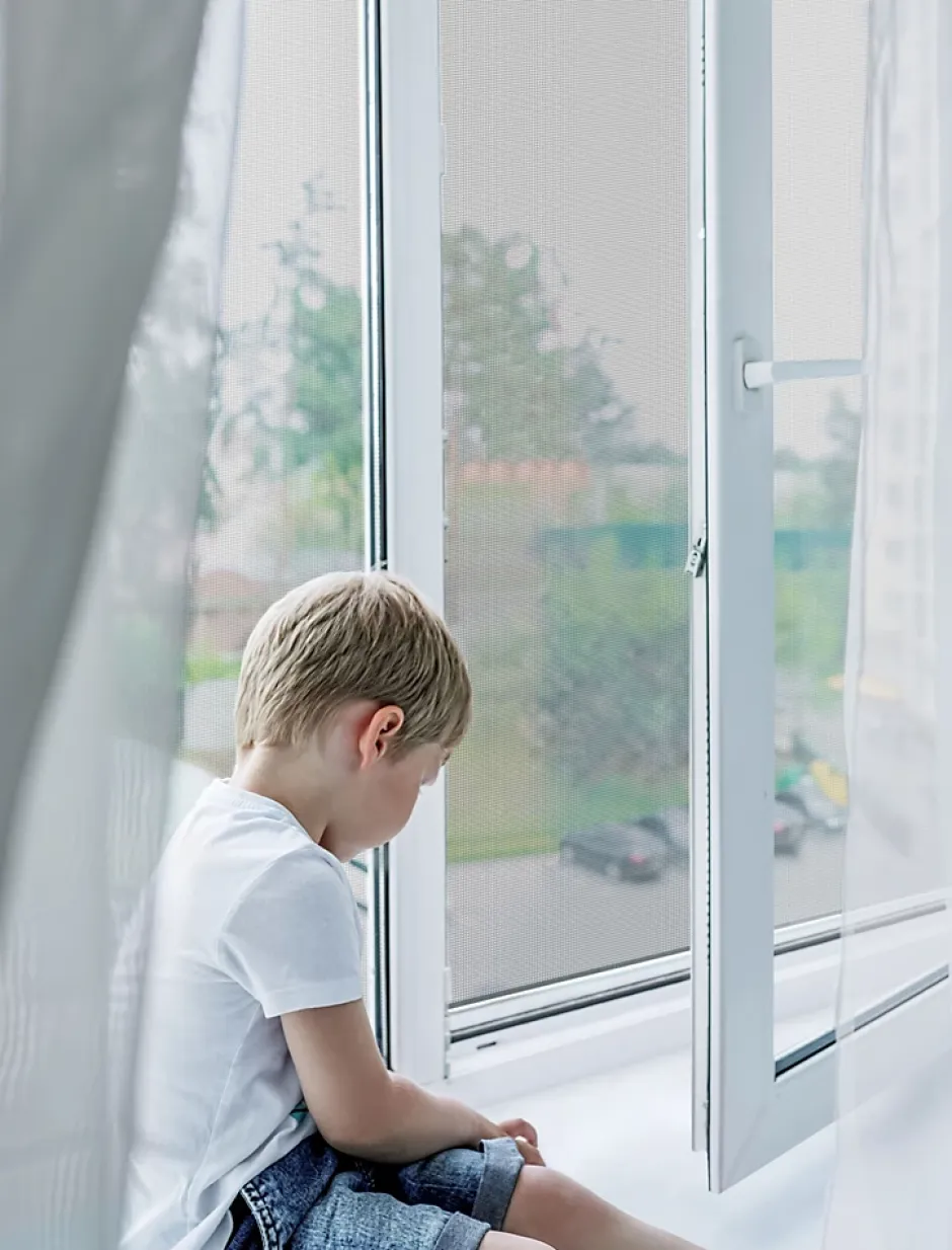 Store Moustiquaire ALU recoupable - L150 x H230cm - Gris Anthracite-Avosdim Online